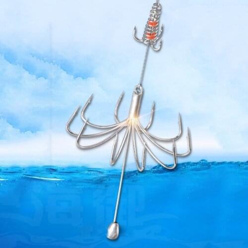 Fishhooks for Fishing Flap Explosion String Hook Prevent Winding Lines with Carbon Steel Hooks Fishing Tool Hot Arrival