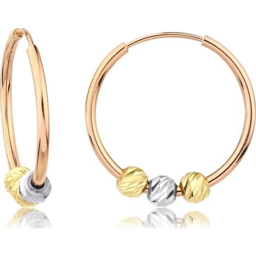 14k Doric Hoop Earrings W4E35073