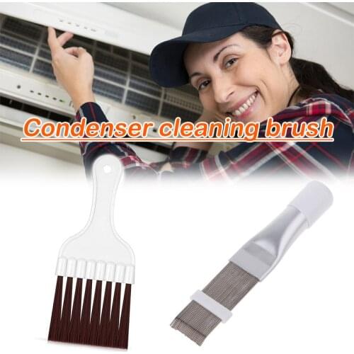 Air Conditioner Cleaning Fin Comb Brush Condenser Stainless Steel Radiator Fin Straightener Cleaning Repair Tool Free