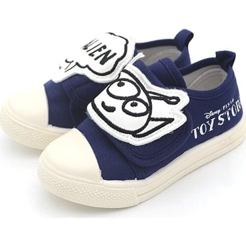 Disney casual shoes indoor dance shoes soft sole non-slip toy story three eyes kindergarten canvas shoes lightweight sport shoes