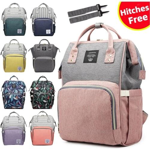 Lequeen Maternity Diaper Bag Waterproof Large Capacity Mommy Bag Baby Stroller Bag Nappy Backpack For Mom Travel Baby Bag