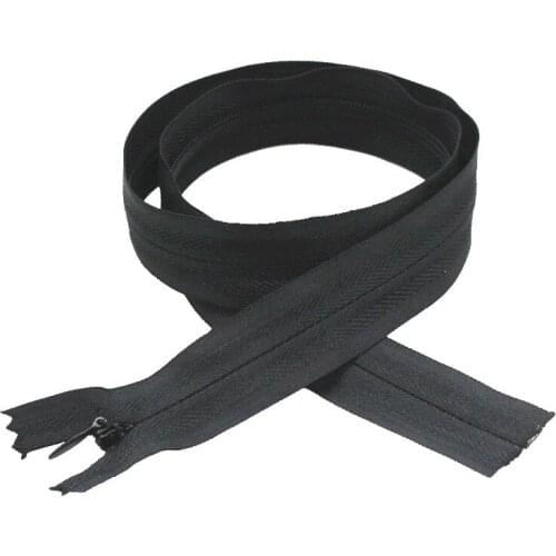 XUNZHE zipper lock 20pcs 3# 16/18/20/25/30/35/40/50/55/60/70/80cm Black Closed End Nylon Coil Zippers tailor Sewing Craft DIY