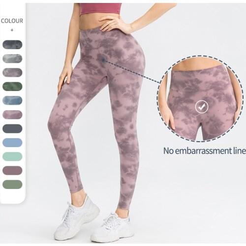 Womens Pants High Waist Print Stretch Yoga Leggings Gym Running Workout Seamless Casual Sportswear Breathable Fitness Tights
