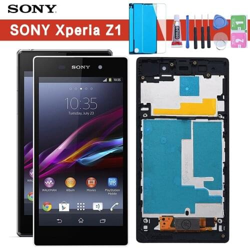 Warranty 5.0'' LCD For SONY Xperia Z1 Display Touch Screen Digitizer L39 L39H C6902 C6903 For SONY Xperia Z1 Display