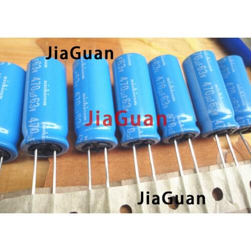 10pcs NICHICON BT 63V470UF 12.5X31MM Aluminum electrolytic capacitor bt 125 degrees 470uF/63v military industrial 63V 470UF