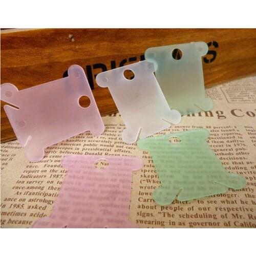 100Pcs Plastic Embroidery Floss&Craft Thread Bobbins Sewing Supplies Storage Holders