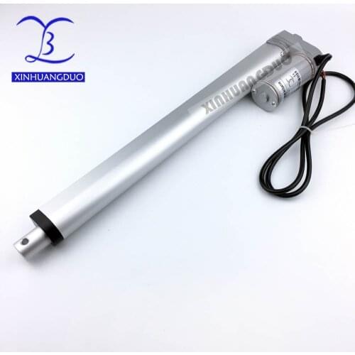 12V 24V 600mm/24inch stroke 900N /198LBS micro linear actuator TV lift high speed electric linear actuator dc motor
