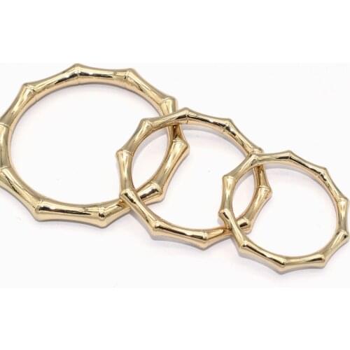 2" O Ring Decorative Ring Light Gold Loop Buckle Zinc Alloy Buckle DIY Jewelry Charm Accessories Belt Handbag Leather Hardware