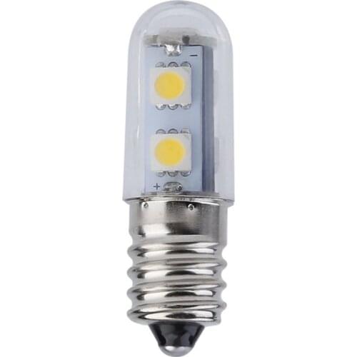 2018 High Quality 1x Mini E14 1W 7 LED 5050 SMD Nature/Warm White Refrigerator Light Bulb Lamp, 110V/220V