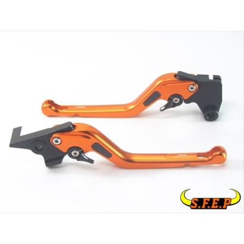 3D Long CNC Adjustable Motorcycle Brake and Clutch Levers with Carbon Fiber Inlay For Honda CBF1000/A 2010-2013