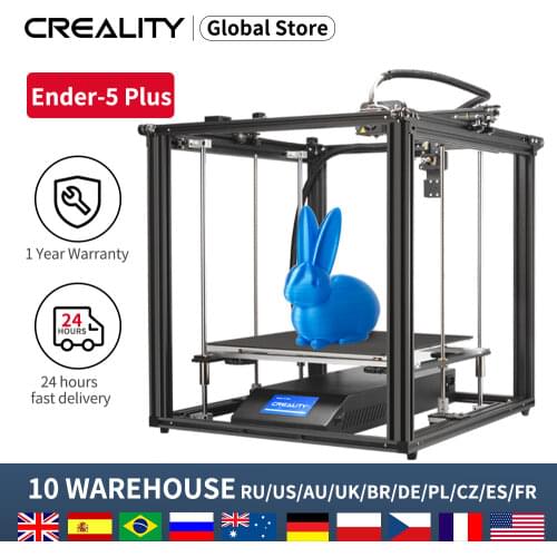 Large Printing CREALITY 3D Ender-5Plus Printer Dual Z-Axis brand power With BL Touch Levelling Resume Print Filament Sensor