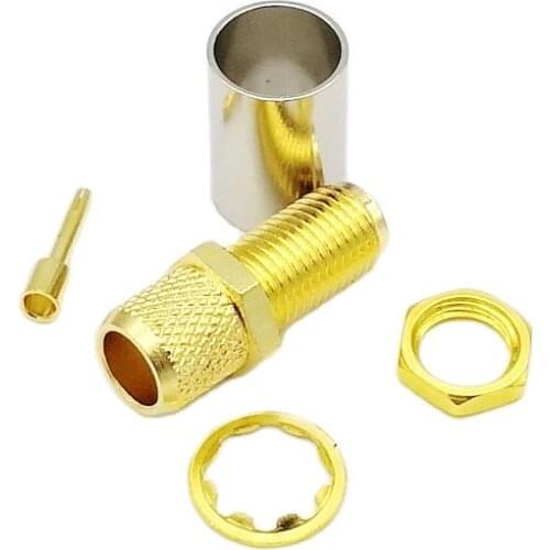 10pcs/lot SMA Female Connector 50-5 SMA Connector for 5D-FB SYWV50-5 LMR300 SYV50-5c Coaxial cable Connector