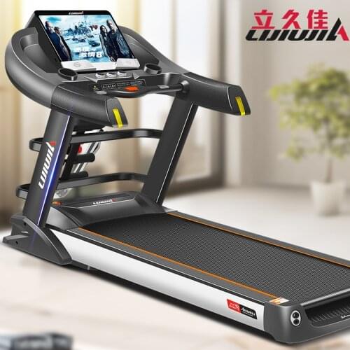 Household Electric Folding Luxury Multifunctional Fitness Equipment Contact Type Treadmill