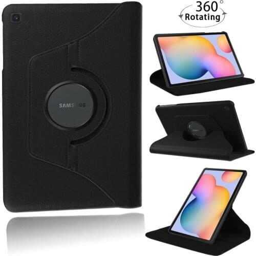 360 Degree Rotating Flip Smart Stand Pu Leather Tablet Case Cover For Samsung Galaxy Tab S6 Lite 10.4"inch 2020 SM-P610/SM-P615
