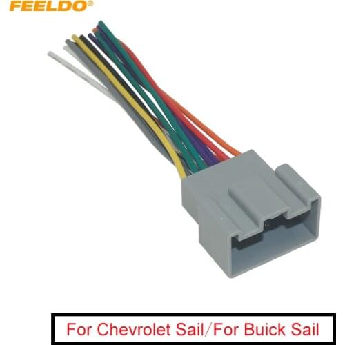 FEELDO 1Pc Car OEM Audio Stereo Wiring Harness Adapter For Buick Sail/Chevrolet Sail Install Aftermarket CD/DVD Stereo #FD-2004