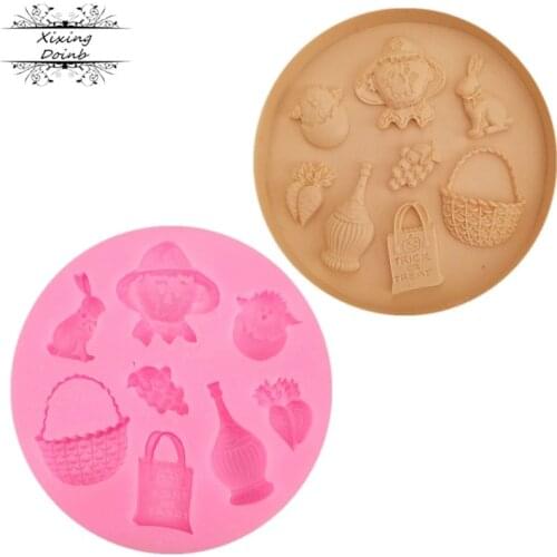 Halloween Scarecrow silicone mold cake fudge decoration tool soap bar mold chocolate tool dessert decorator