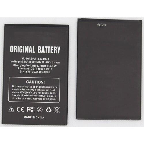 ISUNOO 5pcs/lot 3.8V 3000mAh Battery For DOOGEE X9 pro BAT16533000 Replacement Battery For DOOGEE 5.5inch X9 pro Bateria