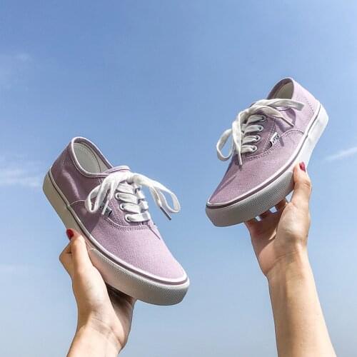 2021 summer classic low-top shoes students Joker Vance canvas shoes men and women couples solid color casual shoes