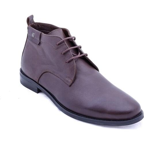 Leather Laced Brown Ankle Boots Wessi