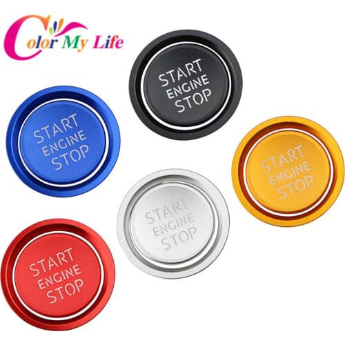 Car Styling Ignition Key Ring Switch Cover for Audi A3 A4 A5 A6 A7 A8 Q3 Q5 Q7 START Engine Button Cover Interior Accessories