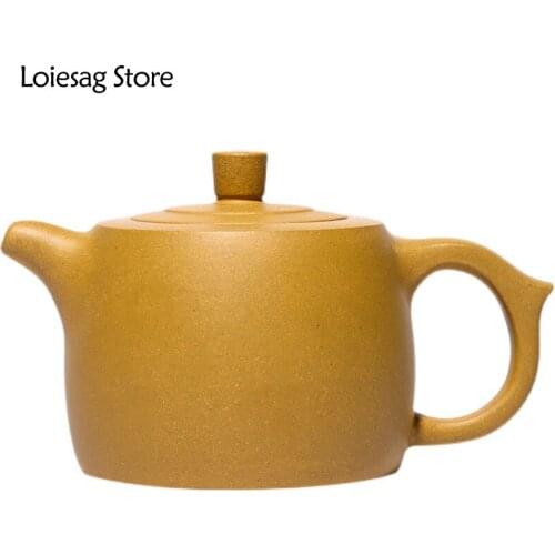 Loiesag Yixing Raw Ore Old Duan Mud Purple Sand Tea Pot Famous Handmade Seven Holes Effluent Zisha Teapots Beauty Health Pots