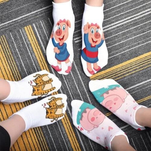 Socks Mens Latest Design Boat Socks Short Women Summer Socks Quality Casual Cartoon Pig Pattern Colorful Mens Cotton Socks