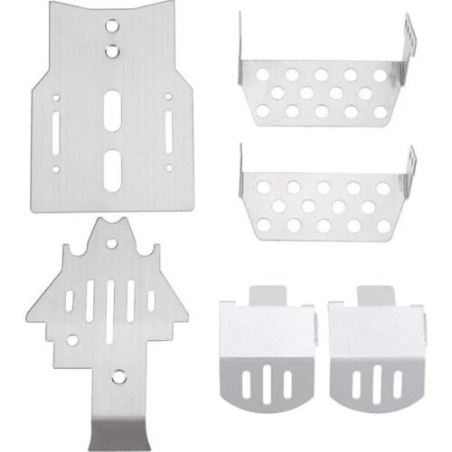 New specials TRX4 Stainless Steel Chassis Armor Axle Protector Skid Plate for 1/10 RC Crawler TRAXXA S TRX-4