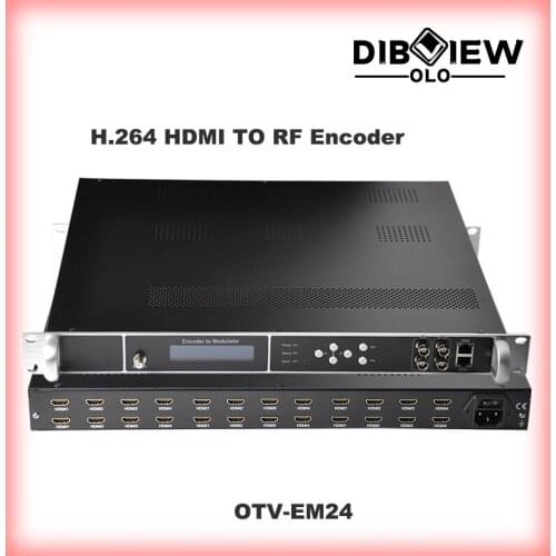 OTV-EM24 HDMI-Compatible Encoder Modulator Hotel TV Solution H264 DVB-C QAM DVB-T ISDB-TB Modulator Video RF