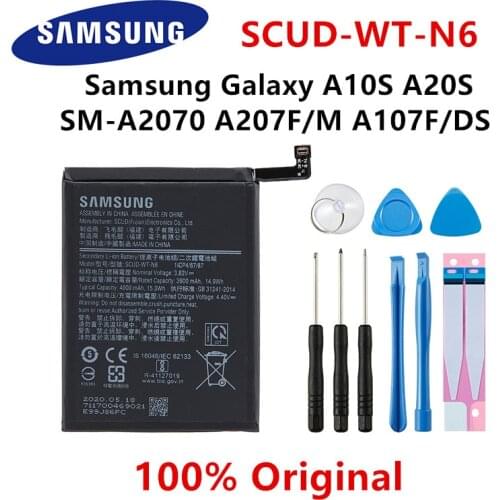 SAMSUNG Orginal SCUD-WT-N6 4000mAh Battery For Samsung Galaxy A10S A20S SM-A2070 A207F/M A107F/DS For Honor Holly 2 Plus +Tools