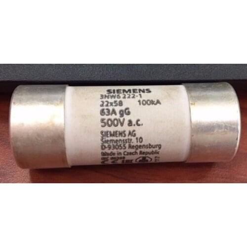 Fuses: 3NW6220-1 50A 500V gG / 3NW6217-1 40A / 3NW6222-1 63A / 3NW6224-1 80A / 3NW3230-1 100A 500V gG