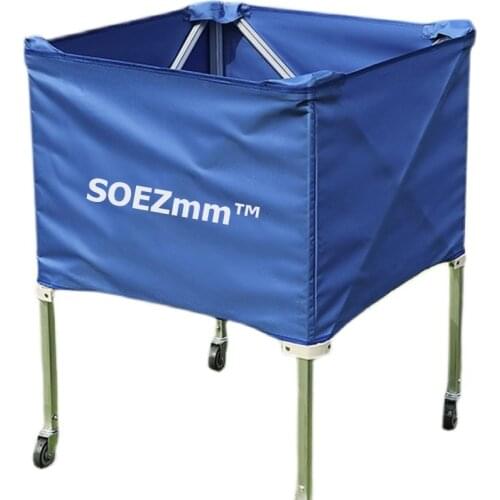 SOEZMM Volleyball Cart, Collapsible Ball Cart with Nylon Carry Bag SM-34