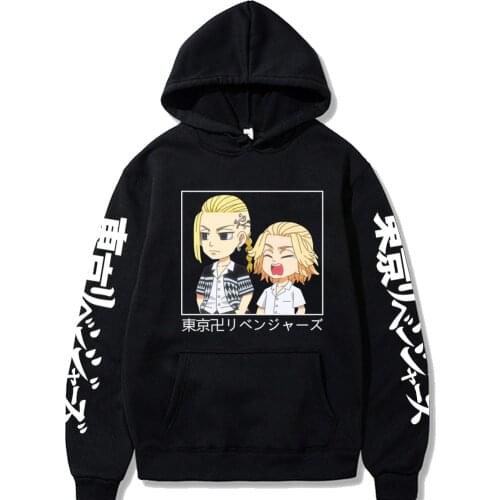 Anime Kawaii Tokyo Revengers Mikey Draken Manga Hoodies Men Women Long Sleeve Manjiro Sano Tops Clothes Hoodies Sweatshirt