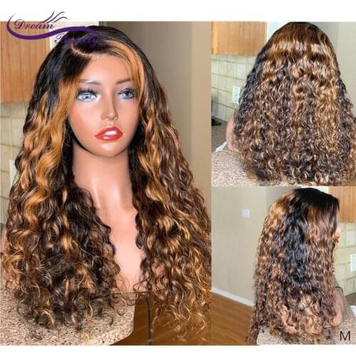 Highlight Colored Water Wave Lace Front Wig 13x4 Wigs For Women Human Hair Lace Frontal Human Hair Wigs Brazilian 180% Wig