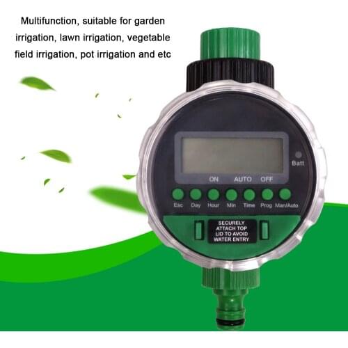 YL21026 Digital Display Water Timer Electronic Ball Valve Irrigation Controller Water Timer for Auto/Manual Garden Watering
