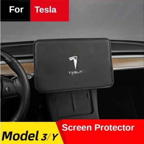 Screen Protector For Tesla Model 3 Three Model Y 2017-2020 2021 Screen Dust Cover Sleeve Slip On Sunshade Car Accessories
