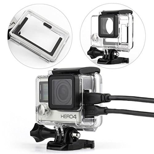 Protective Housing Case Open Side With Lens and skeleton bckdoor For Gopro Hero 4 3+ Camera