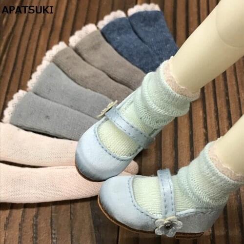 1pair Knitted Wool Short Socks for Blythe 1:6 Doll Socks For Barbie Dollhouse Sock For Momoko OB Azone 1/6 Doll Accessories