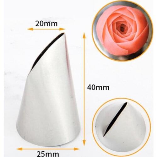 1PC #126K Rose Petal Cream Piping Nozzle Icing Cream Nozzle Cake & Cupcake Decorating Tools Bakeware Icing Tips