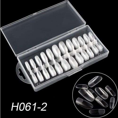 240 Pcs No-crease Clear Long Ballerina Nails Clear Full Cover Nails False Nail For Diy Nail Art Nails Accesorios