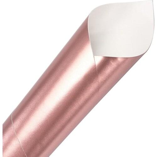 5Mx1.52M Electric Rose Gold Vinyl Wrap Car Body Sticker Decals PVC Wrapping Vinyl Roll Air Release Film