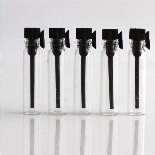 50pcs Mini Sample Cute Glass Travel Perfume Bottle with Drip Stick Portable Empty Sample Bottle Wholesale