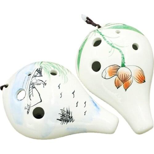 Kong Ming Ocarina 6-Hole Beginner Children Student Adult Professional Musical Instrument Alto C Key Six-Hole Flute AC12