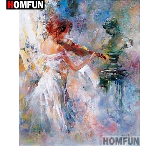Homfun Full Square/Round Drill 5D DIY Diamond Painting "Beauty oil painting"3D Embroidery Cross Stitch Home Decor Gift A09392