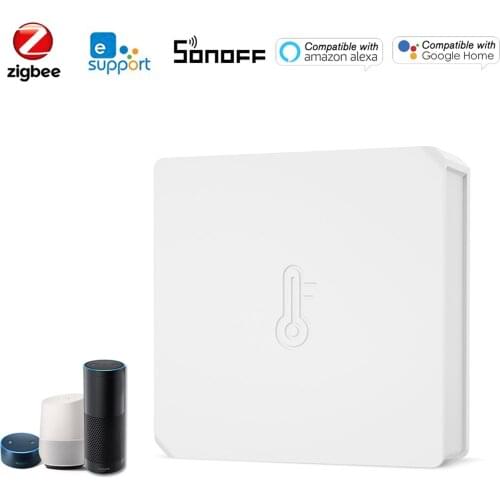 SONOFF SNZB-02 Temperature And Humidity Sensor Real-Time Sync Data Via e-WeLink App Work With SONOFF ZBBridge IFTTT Smart Home