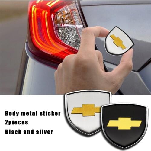 Metal alloy Car Tail Trunk Decoration Stickers Decals For Chevrolet Captiva Colorado Cruze Spark Malibu Auto Styling Accessories