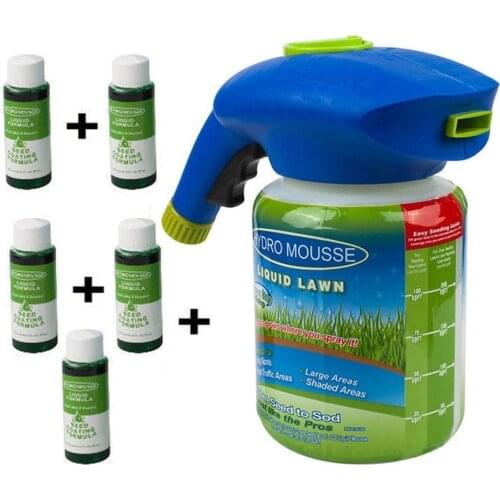 1Set Household Seeding System Liquid Spray Seed Lawn Shot Care Grass C5B1