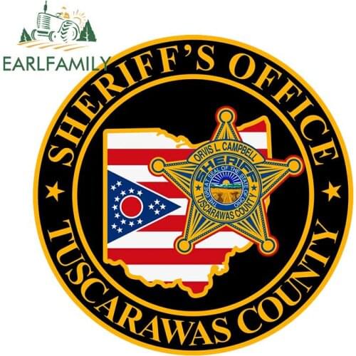 EARLFAMILY 13cm x 13cm Tuscarawas County Sheriffs Office Decal Window Wall Car Sticker Waterproof Car Accessories