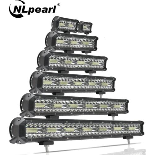 Nlpearl Light Bar/Work Light 4-32 inch Led Bar Combo Driving LED Work Light For Trucks Offroad Tractor 4x4 SUV ATV Boat 12V 24V