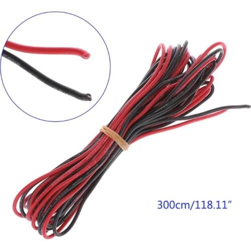3M 20 AWG Soft Cable Heatproof RC Lipo Battery ESC Silicone Flexible Wire