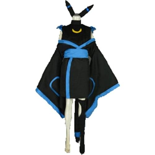 Customized Umbreon Cosplay costume dress with socks and hair accessory